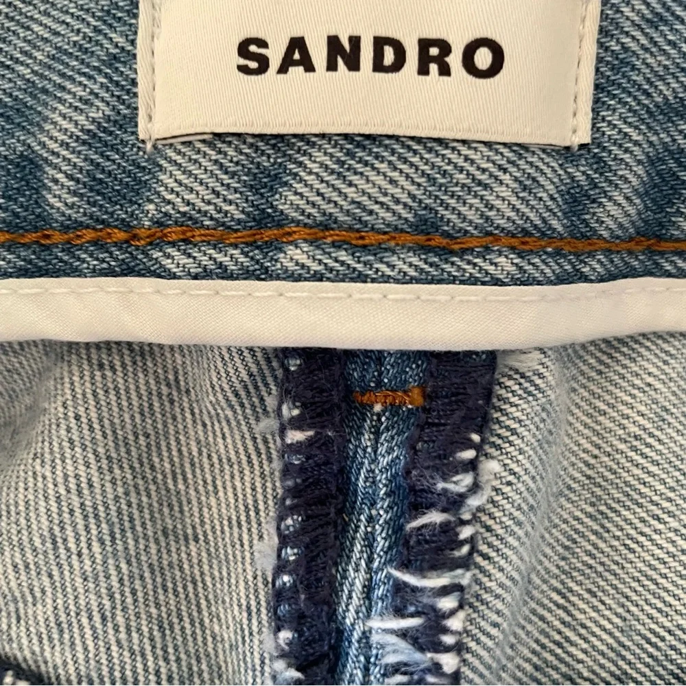 Sandro Wide Leg Jeans Size 34FR XS US - Picture 9 of 11